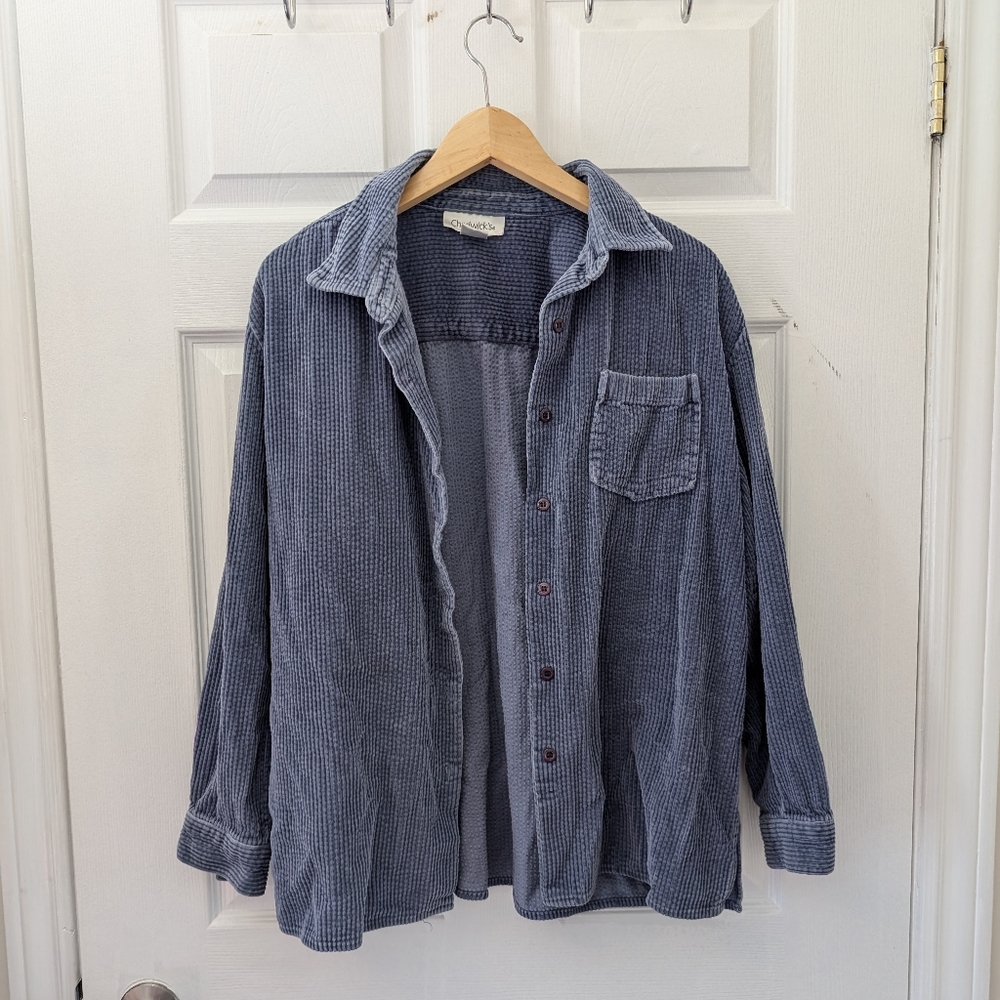 Vintage Ribbed Button Down